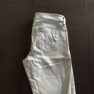 Express mint colored jeans